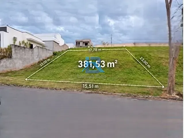 Terreno com 381m², à venda, no bairro Residencial Fazenda Santa Rosa - Fase 1 em Itatiba