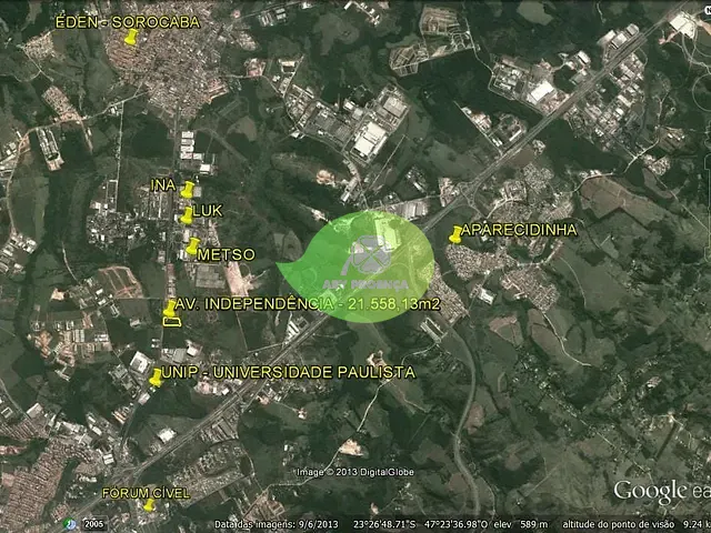 Terreno com 21558m², à venda, no bairro Éden em Sorocaba
