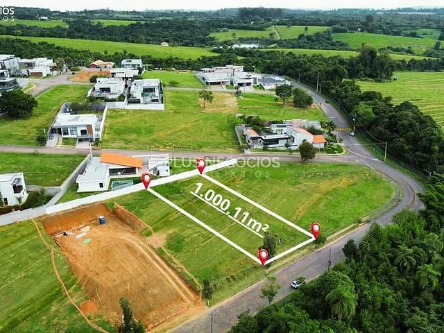 Terreno com 1000m², à venda, no bairro Parque Ecoresidencial Fazenda Jequitibá em Sorocaba