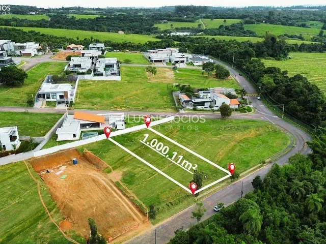 Terreno com 1000m², à venda, no bairro Parque Ecoresidencial Fazenda Jequitibá em Sorocaba