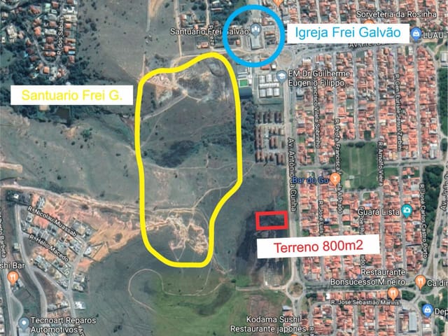Terreno com 800m², à venda, no bairro Parque do Sol em Guaratinguetá