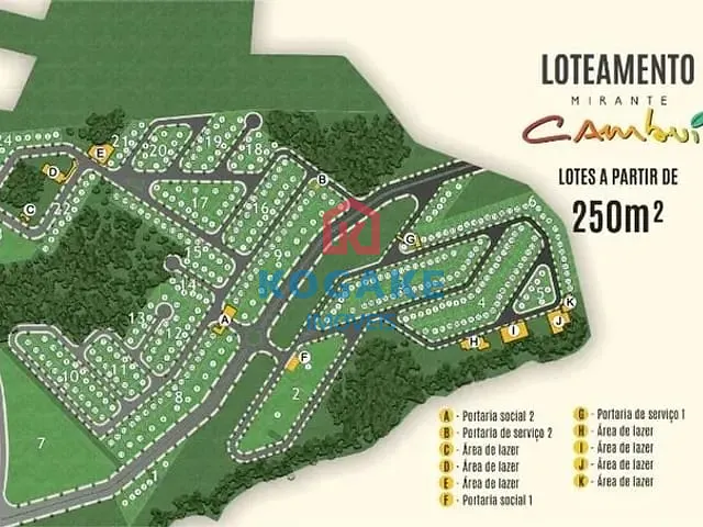 Terreno com 250m², à venda, no bairro mirante cambui em São José dos Campos