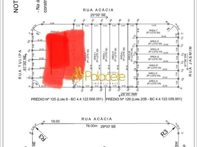 Terreno com 125m², à venda, no bairro Piracangaguá (Chácara Flórida) em Taubaté
