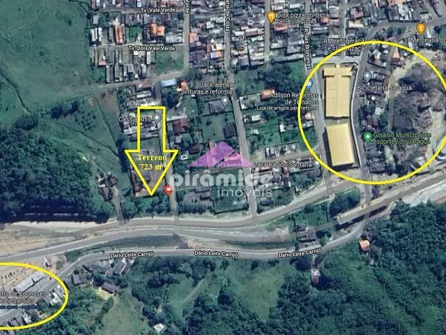 Terreno com 723m², à venda, no bairro Jaraguá em São Sebastião
