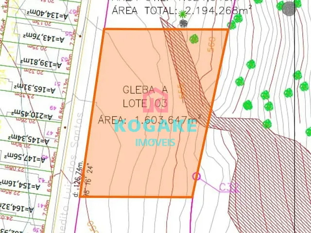 Terreno com 1604m², à venda, no bairro São Geraldo em Aparecida
