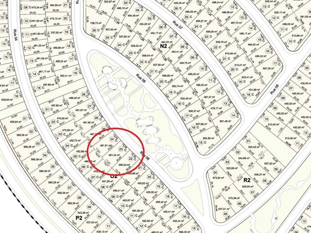 Terreno com 481m², à venda, no bairro Condomínio Residencial Alphaville II em São José dos Campos