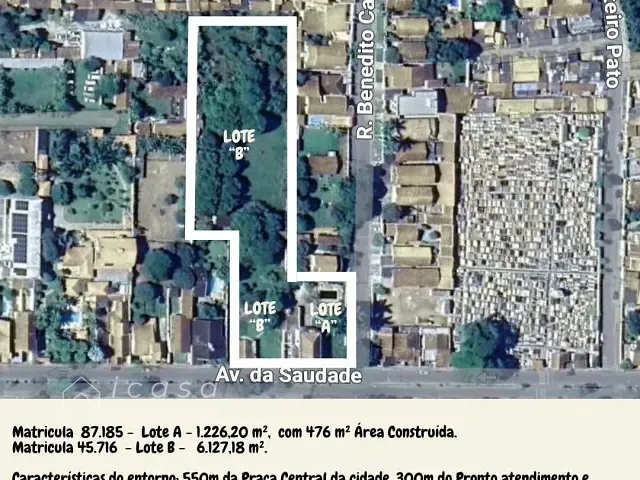 Terreno com 7350m², à venda, no bairro Jardim Bom Jesus em Tremembé