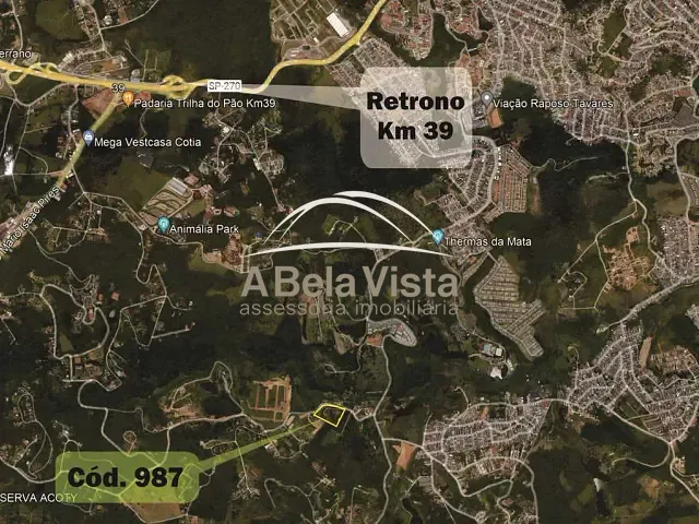 Terreno com 18455m², à venda, no bairro Taboleiro Verde em Cotia
