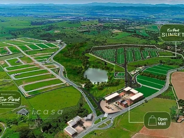 Terreno com 306m², à venda, no bairro Condomínio Residencial Ecopark Bourbon em Caçapava