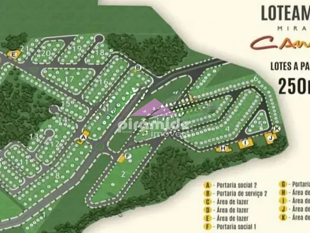 Terreno com 250m², à venda, no bairro Floresta em São José dos Campos