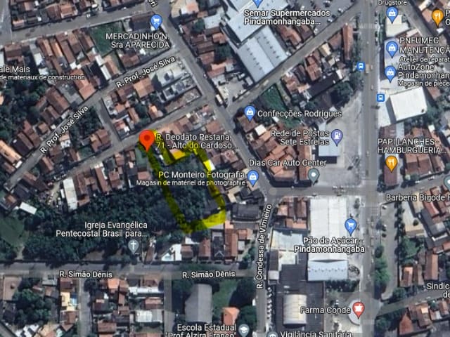Terreno à venda, no bairro Alto do Cardoso em Pindamonhangaba