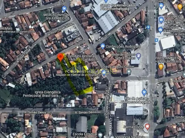 Terreno à venda, no bairro Alto do Cardoso em Pindamonhangaba