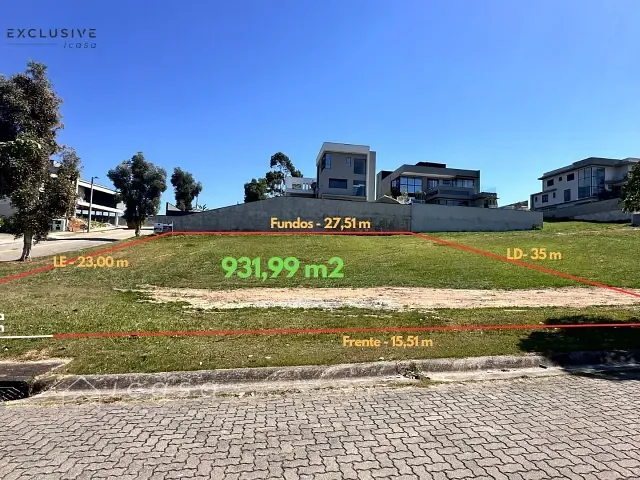 Terreno com 932m², à venda, no bairro Condomínio Reserva do Paratehy em São José dos Campos
