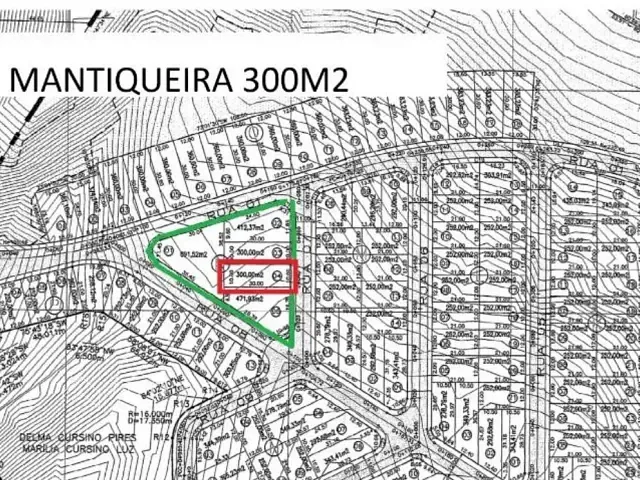Terreno com 296m², à venda, no bairro Condomínio Residencial Mantiqueira em São José dos Campos