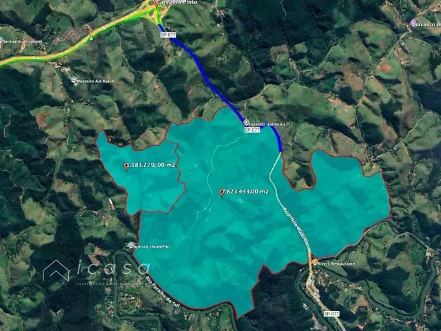 Terreno com 9300000m², à venda, no bairro Cidade Salvador em Jacareí