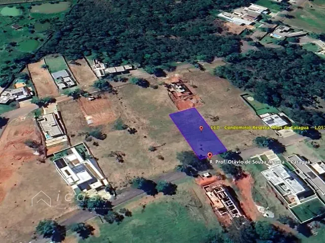 Terreno com 1058m², à venda, no bairro Condomínio Reserva Altos do Cataguá em Taubaté