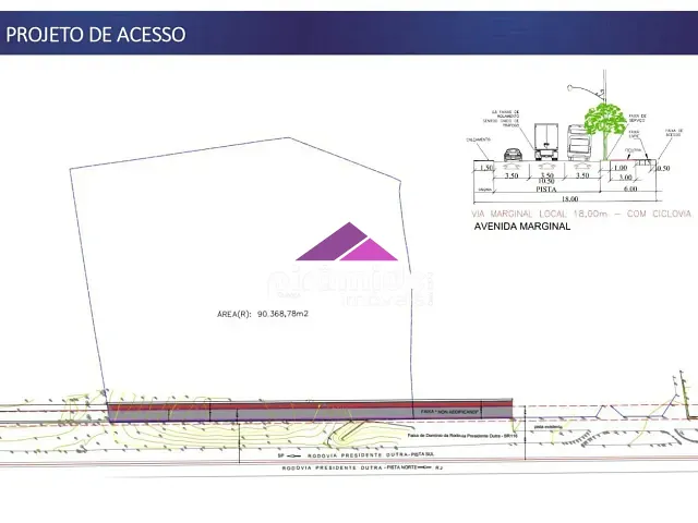 Terreno com 90000m², à venda, no bairro Eugenio de Melo em São José dos Campos