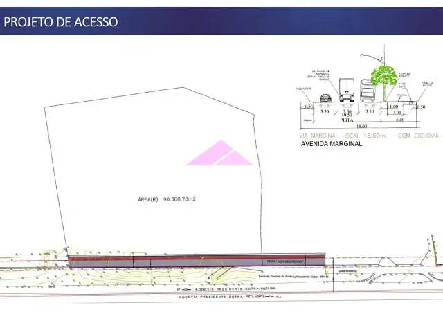 Terreno com 90000m², à venda, no bairro Eugenio de Melo em São José dos Campos