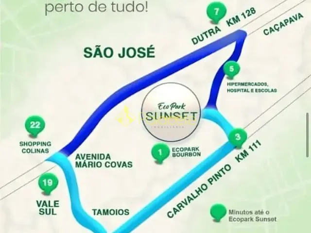Terreno com 305m², à venda, no bairro Chácara Santa Rosa em Caçapava