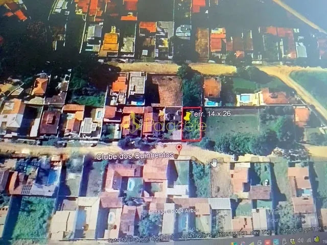 Terreno com 364m², à venda, no bairro Belveder Clube dos 500 em Guaratinguetá