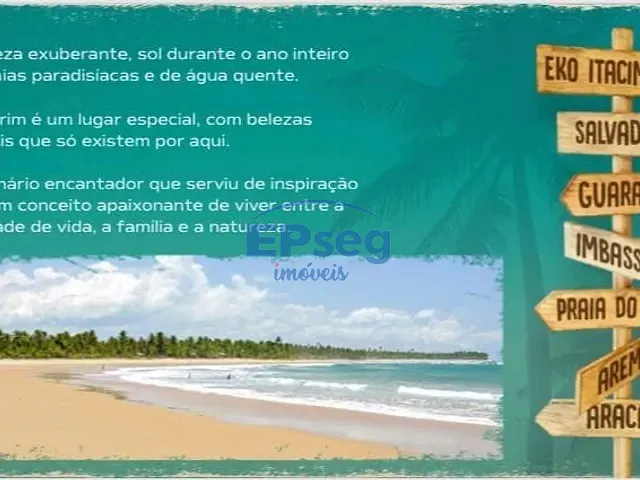 Village com 95m², à venda, no bairro Itacimirim (Monte Gordo) em Camaçari