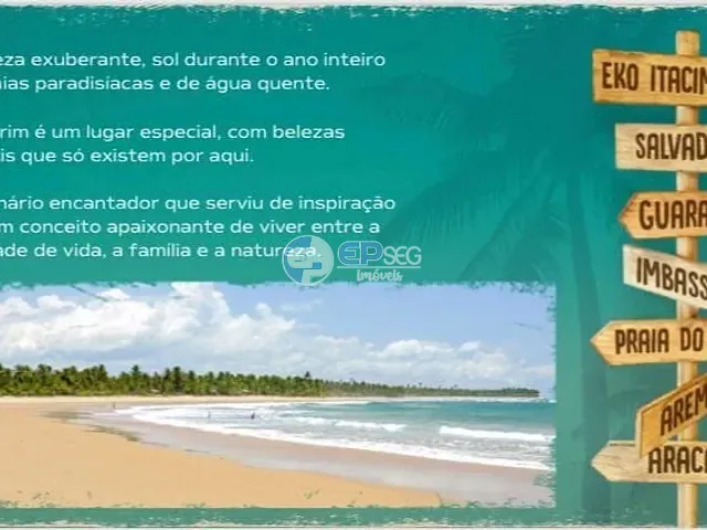 Village com 95m², à venda, no bairro Itacimirim (Monte Gordo) em Camaçari