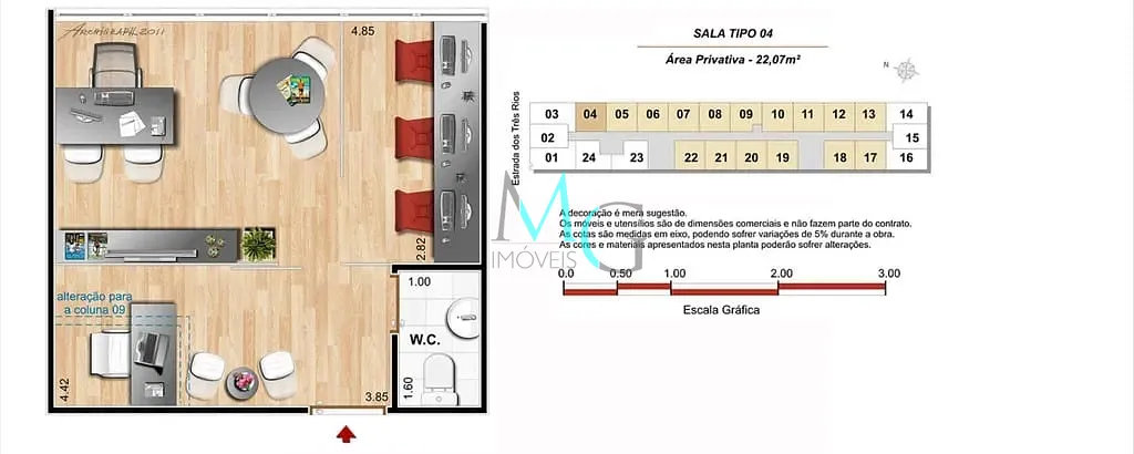 Sala-Conjunto, 22 m² - Foto 8