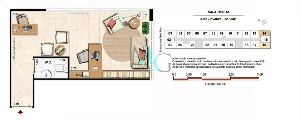 Sala-Conjunto, 22 m² - Foto 10