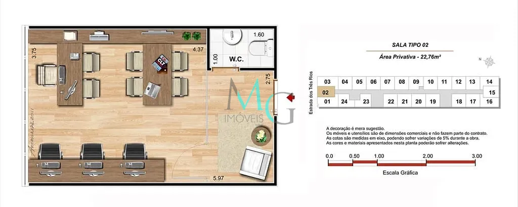 Sala-Conjunto, 22 m² - Foto 11