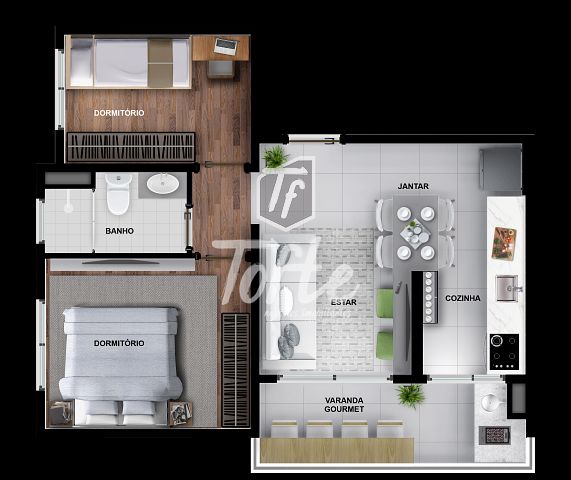 Apartamento, 2 quartos, 34 m² - Foto 14