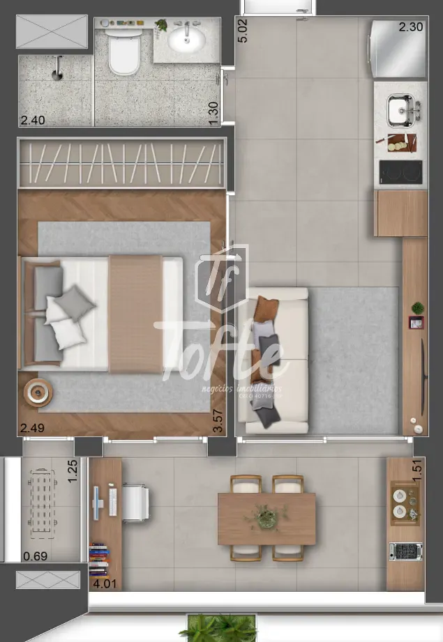 Apartamento, 1 quarto, 26 m² - Foto 28