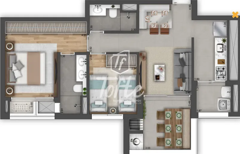 Apartamento, 1 quarto, 38 m² - Foto 29