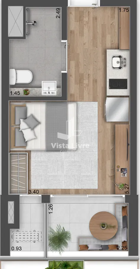 Apartamento, 1 quarto, 38 m² - Foto 26