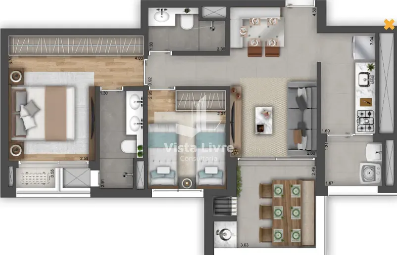 Apartamento, 1 quarto, 38 m² - Foto 29