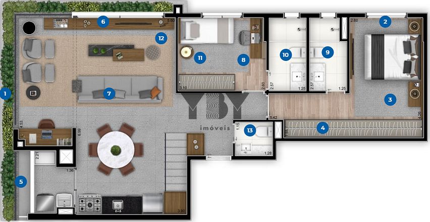 Apartamento, 2 quartos, 145 m² - Foto 33