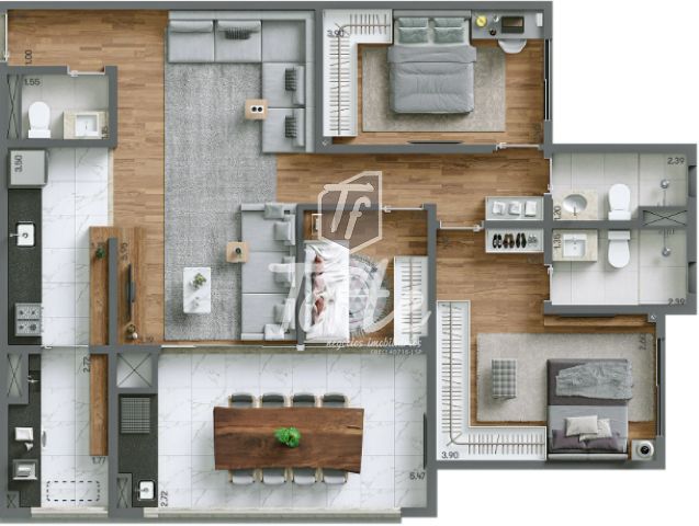 Apartamento à venda com 4 quartos, 125m² - Foto 16