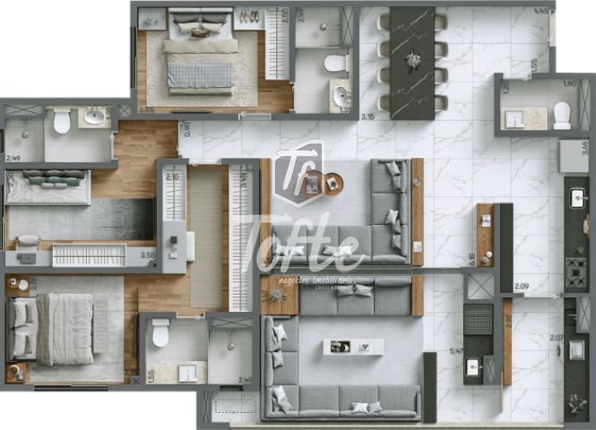 Apartamento à venda com 4 quartos, 125m² - Foto 17