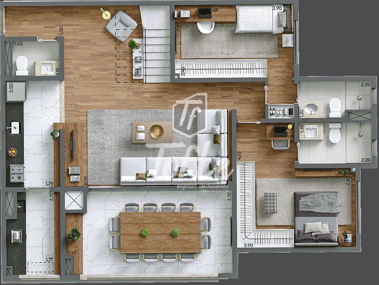 Apartamento à venda com 4 quartos, 125m² - Foto 19