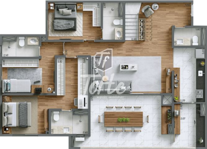 Apartamento à venda com 4 quartos, 125m² - Foto 21