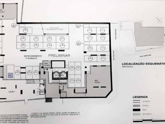 Planta do Loja - Loja à venda 1 Vaga 327.18M² Butantã São Paulo - SP | Haus Mitre Alto Butantã - Lojas | Correteria Imóveis