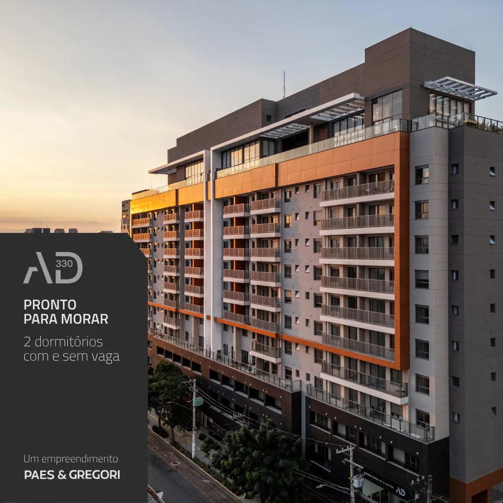 Apartamento à venda 2 Quartos 1 Suite 1 Vaga 45.88M² Santo Amaro São Paulo - SP | AD 330 - Residencial