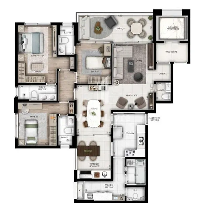 Apartamento, 2 quartos, 76 m² - Foto 12