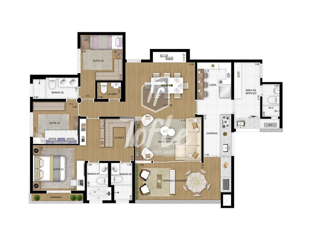 Cobertura, 3 quartos, 247 m² - Foto 22