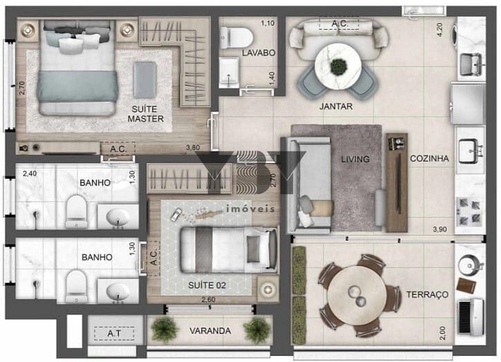Cobertura à venda com 4 quartos, 164m² - Foto 19