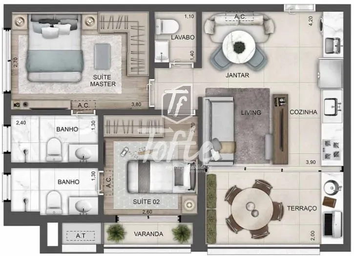 Apartamento, 2 quartos, 62 m² - Foto 19