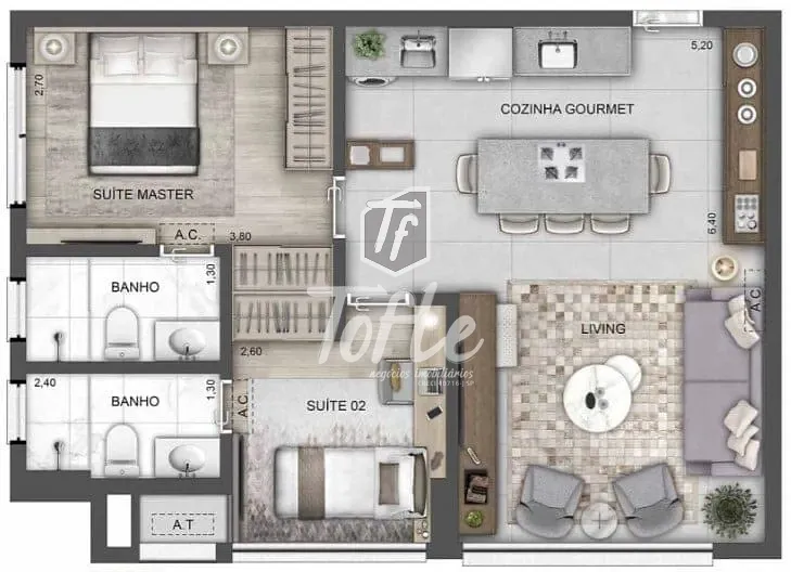 Apartamento, 2 quartos, 62 m² - Foto 20