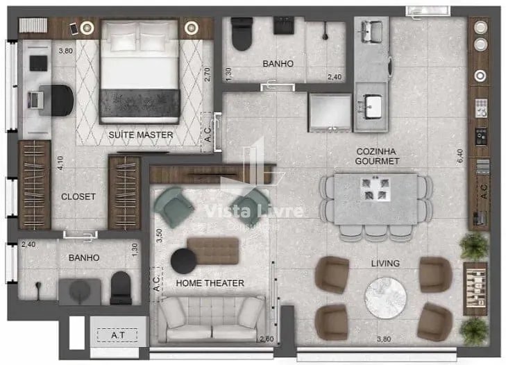 Apartamento, 2 quartos, 62 m² - Foto 21