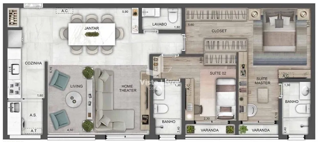 Apartamento, 2 quartos, 62 m² - Foto 22