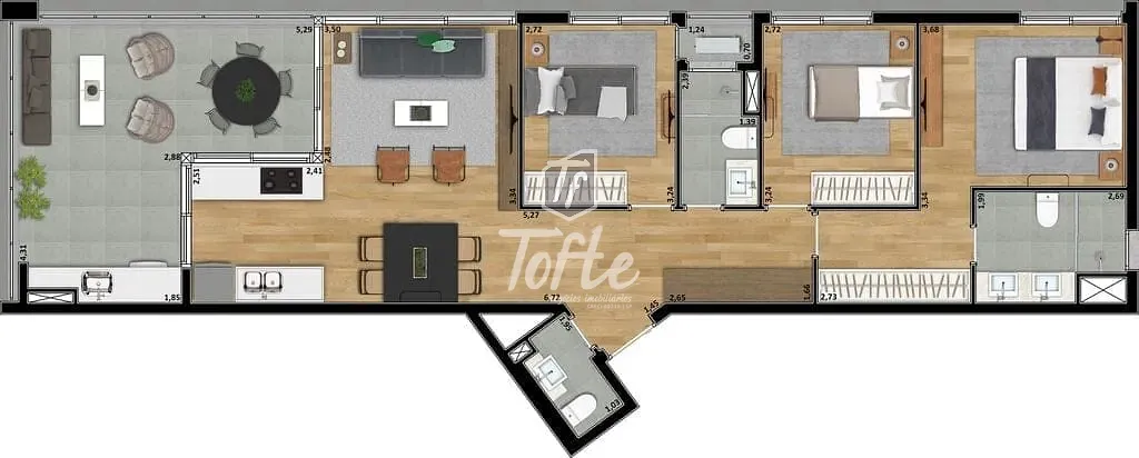 Apartamento, 3 quartos, 111 m² - Foto 9