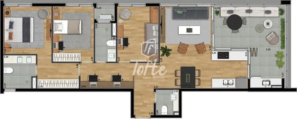 Apartamento, 3 quartos, 106 m² - Foto 10